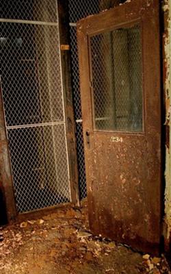 a door at Byberry Philiadelphia State Hospital